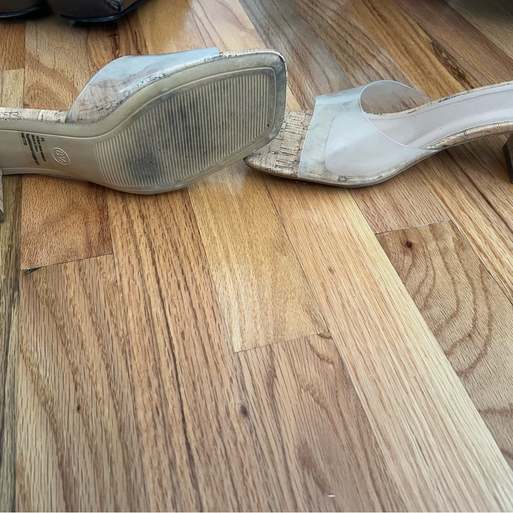 A New Day Women's Cork and Clear Mules - Picture 3 of 3